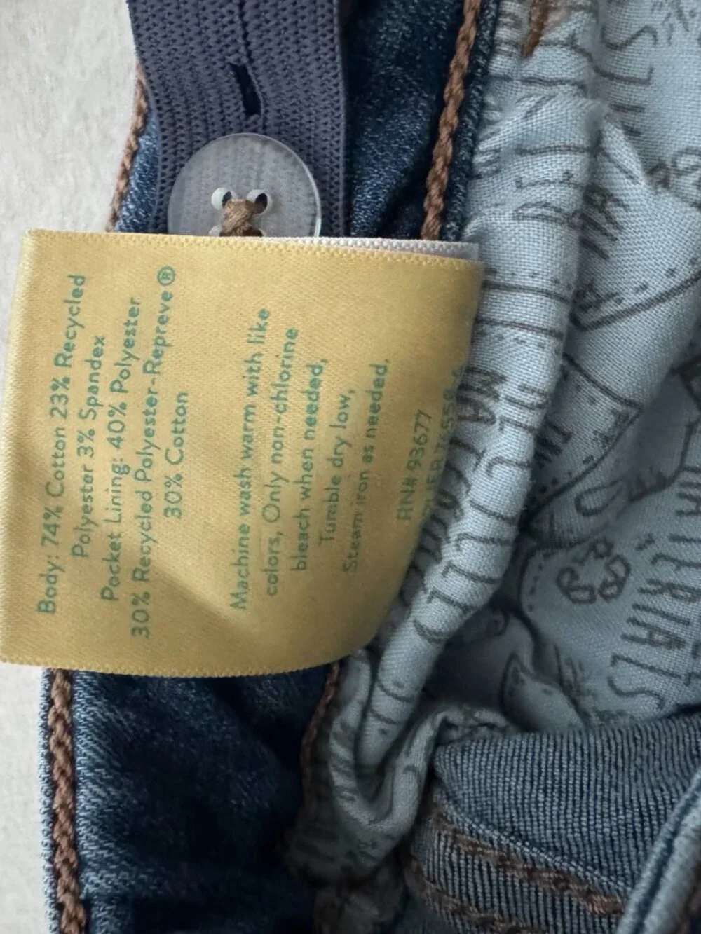 Like New Thereabouts Girls Straight Leg Jeans Sz 14